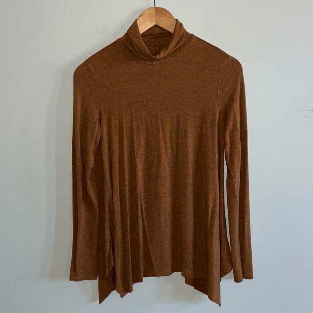 American Eagle Outfitters Asymmetrical Cowl-neck Soft & Sexy Light Soft Sweater